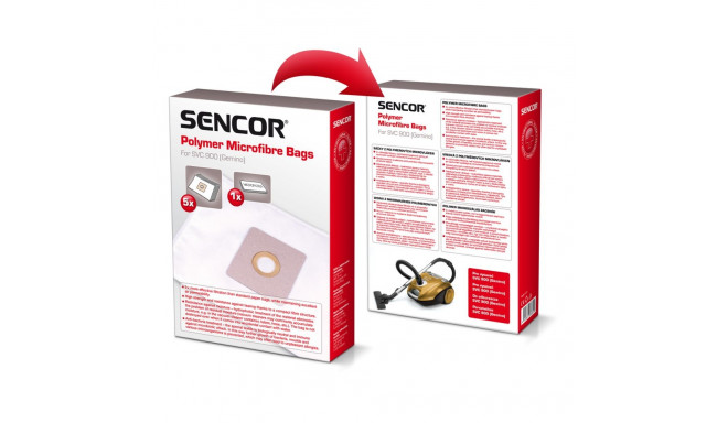 Tolmukott SVC900PF (5tk + mikrofilter) Sencor 40017800