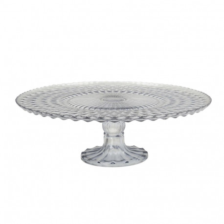 Glass platter CAKE PLATE D29xH9cm