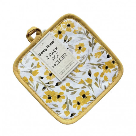 Pajalapid AIMAI 2tk 20x20cm, kollane lill
