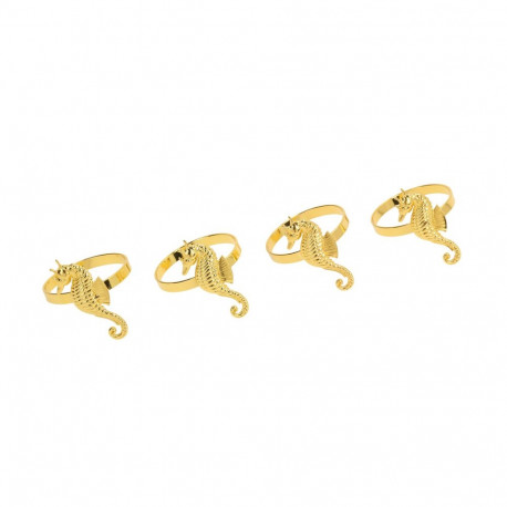 Napkin rings GLAMOR 4pcs, seahorse