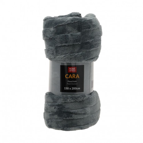 Plaid CARA 150x200cm, dark grey