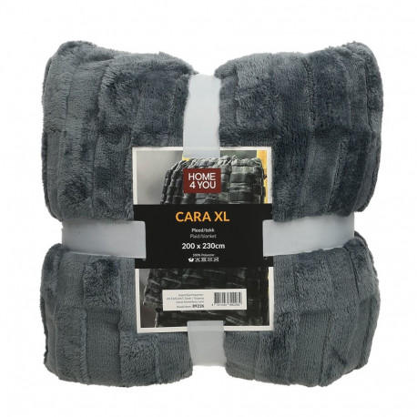 Plaid CARA XL 200x230cm, dark grey