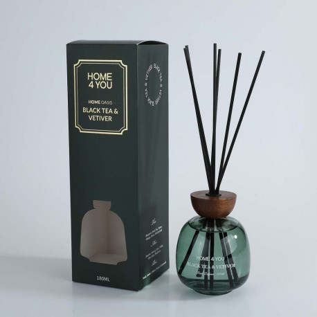 Reed diffuser HOME OASIS 180ml Black Tea & Vetiver