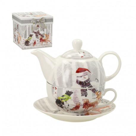 Jug with cup MIA SNOW 400/250ml, in gift box