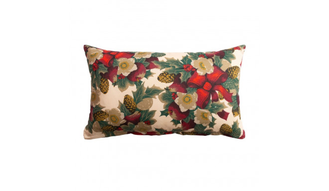 Pillow WINTER FLOWERS 32x50cm, ribbons
