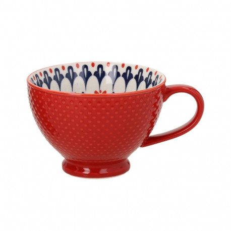 Mug SEREN H7,7cm 355ml, red/blue