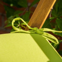 Chair pad SUMMER 39cmx39x2,5cm, light green