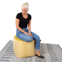 Stool LAMB BAG 55x55xH45cm, yellow Stool LAMB BAG 55x55xH45cm, yellow