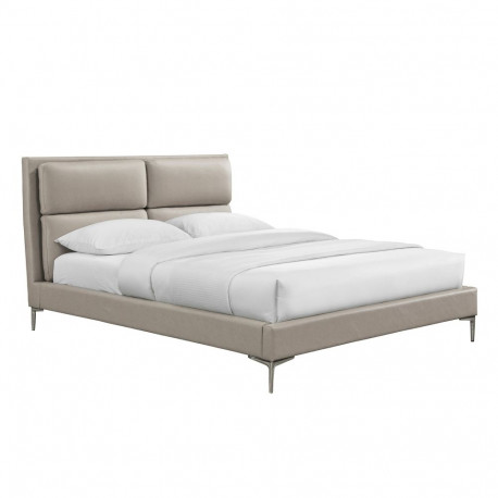 Bed LENA with mattress HARMONY TOP 160x200cm, beige