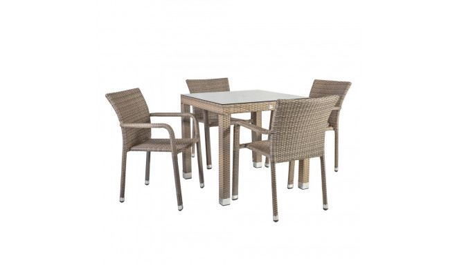 Aiamööblikomplekt LARACHE laud ja 4 tooli 2102