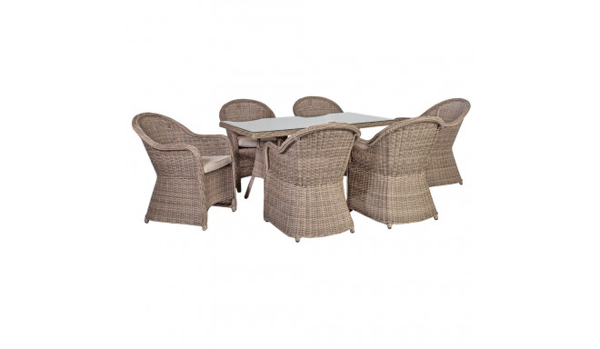 Garden furniture set TOSCANA table and 6 chairs