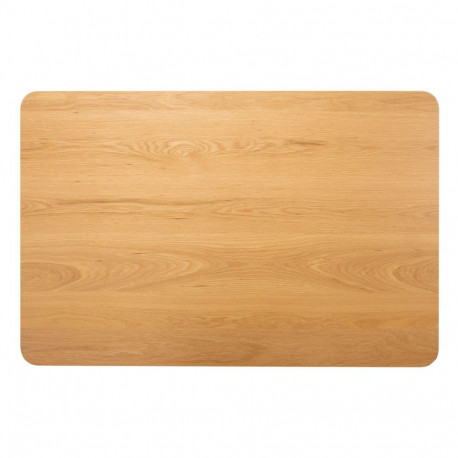 Dining table ROXBY 120x80xH76cm, oak/black