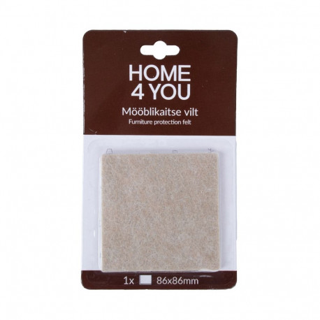 Mööblikaitse vilt 86x86mm x 1tk, beez