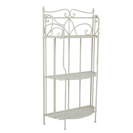 Riiul SANDY 58x28xH114cm, antiikvalge