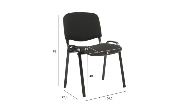 Guest chair ISO black/black