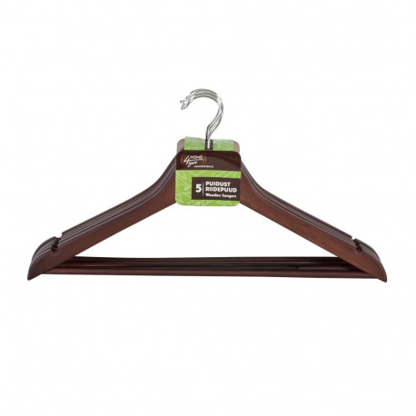 Cloth hangers 5pcs, brown