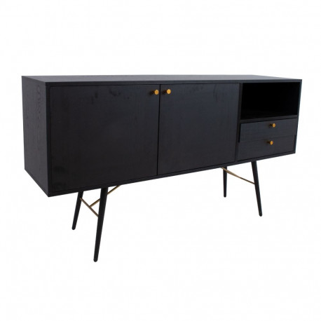 Side board LUXEMBOURG 150x40xH80cm, black