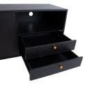 Side board LUXEMBOURG 150x40xH80cm, black
