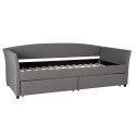 Bed GENESIS 90x200cm, brownish grey