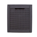 Storage box SAYA 122x54,5x63cm/380L, grey plastic