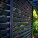 Louvers wall for gazebo MIRADOR-111 123,5cm, dark grey