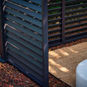 Louvers wall for gazebo MIRADOR-111 123,5cm, dark grey