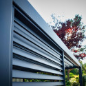Louvers wall for gazebo MIRADOR-111 93cm, dark grey