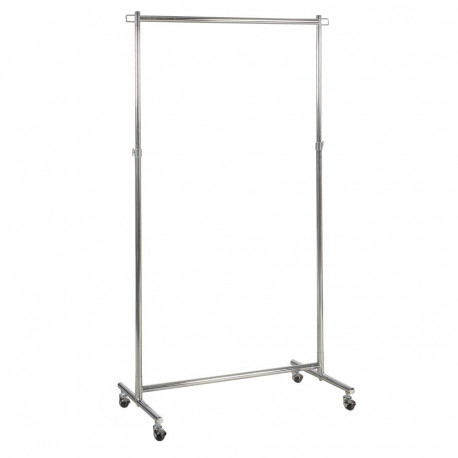 Clothes hanger trolley GIGANT 93x42xH116-171cm, chrome