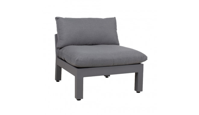 Modular sofa FLUFFY 1-seater armless section, grey