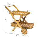 Serveerimislaud FINLAY 84x57xH84cm, akaatsia