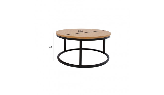 Diivanilaud BRITE D60xH32cm, hele puit