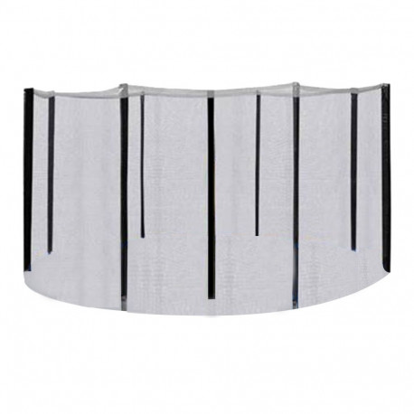 Enclosure for D305cm trampoline, with poles, black