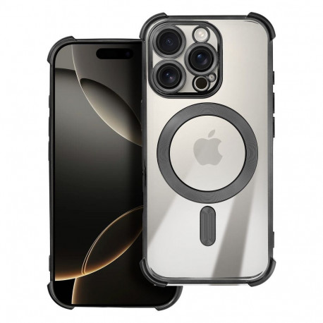 Case for 17 PRO compatible with MagSafe Antishock Electro black