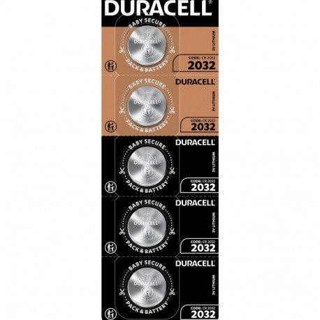 Duracell CR 2032 Lithium Button Cell 3V (5 pieces)