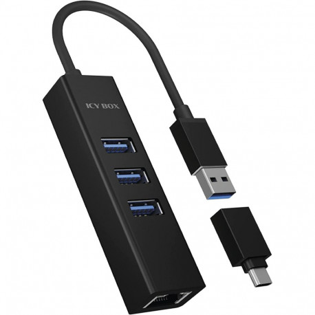 IB-HUB1419-LAN (schwarz)