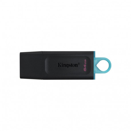DataTraveler mälupulk Exodia 64GB USB-A 3.2 Gen 1, must/türkiissinine