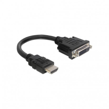 Adapter HDMI (Stecker)  > DVI 24+5 (Buchse) (schwarz, 20 cm)