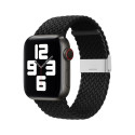 Braided Fabric Strap Bracelet Strap Fabric Band for Apple Watch 38 / 40 / 41 mm - Black