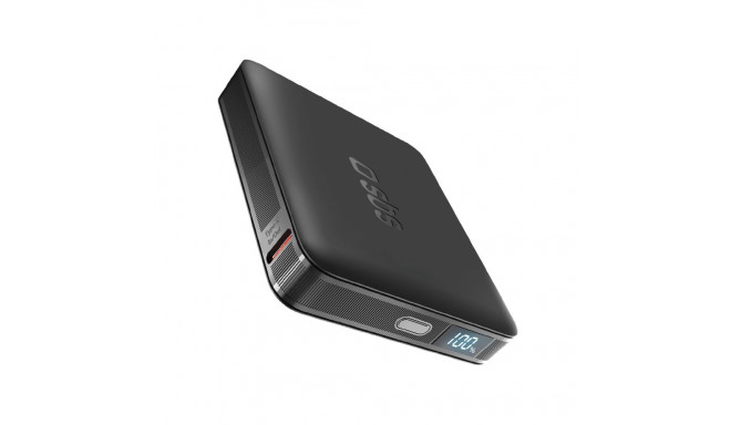 SBS HD 10W 5000mAh USB-C Power Bank with LCD Display - Black