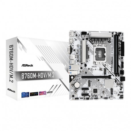 Asrock emaplaat B760M-HDV/M.2 Intel B760 LGA 1700 micro ATX