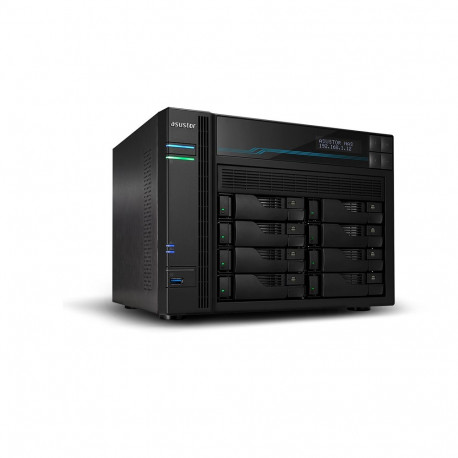 Asustor Lockerstor 10 AS6510T NAS Tower Intel Atom® C3538 8 GB DDR4 0 TB ADM Black