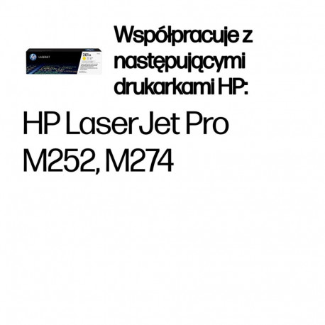 HP LaserJet toonerkassett 201A originaalne, kollane