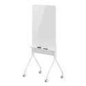 Ergo Office mobile dry erase board, vertical orientation, white, single sided, with shelf, board dim
