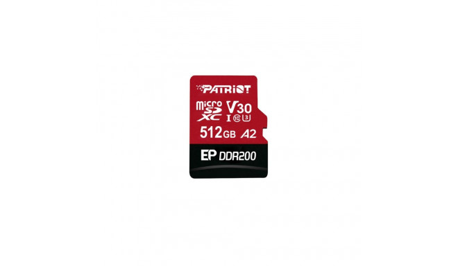 Patriot Memory EP DDR200 mälukaart 512GB MicroSDXC 160/120 MB/s (PEF512GEP33MCX)