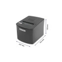 Qoltec 50256 kviitungiprinter RTP-0256 | vautšer | termiline | suure kiirusega | 203 dpi | USB