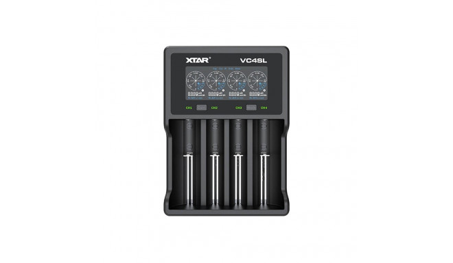 XTAR VC4SL akulaadija Li-ion / Ni-MH / Ni-CD 18650 jaoks