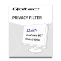 Qoltec 51056 ekraani privaatsusfilter 55,9 cm (22")
