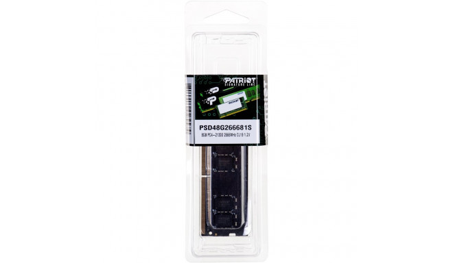 Patriot Memory Signature PSD48G266681S mälumoodul 8 GB DDR4 2666 MHz