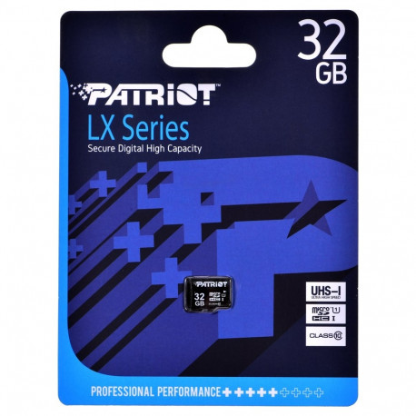 Patriot Memory PSF32GMDC10 mälukaart 32 GB MicroSDHC UHS-I Class 10
