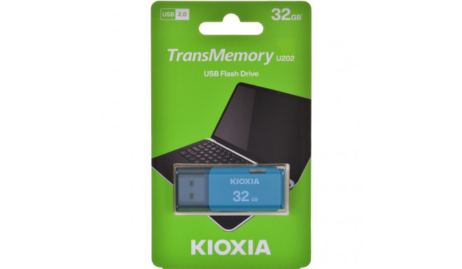 Kioxia TransMemory U202 USB flash drive 32 GB USB Type-A 2.0 Blue